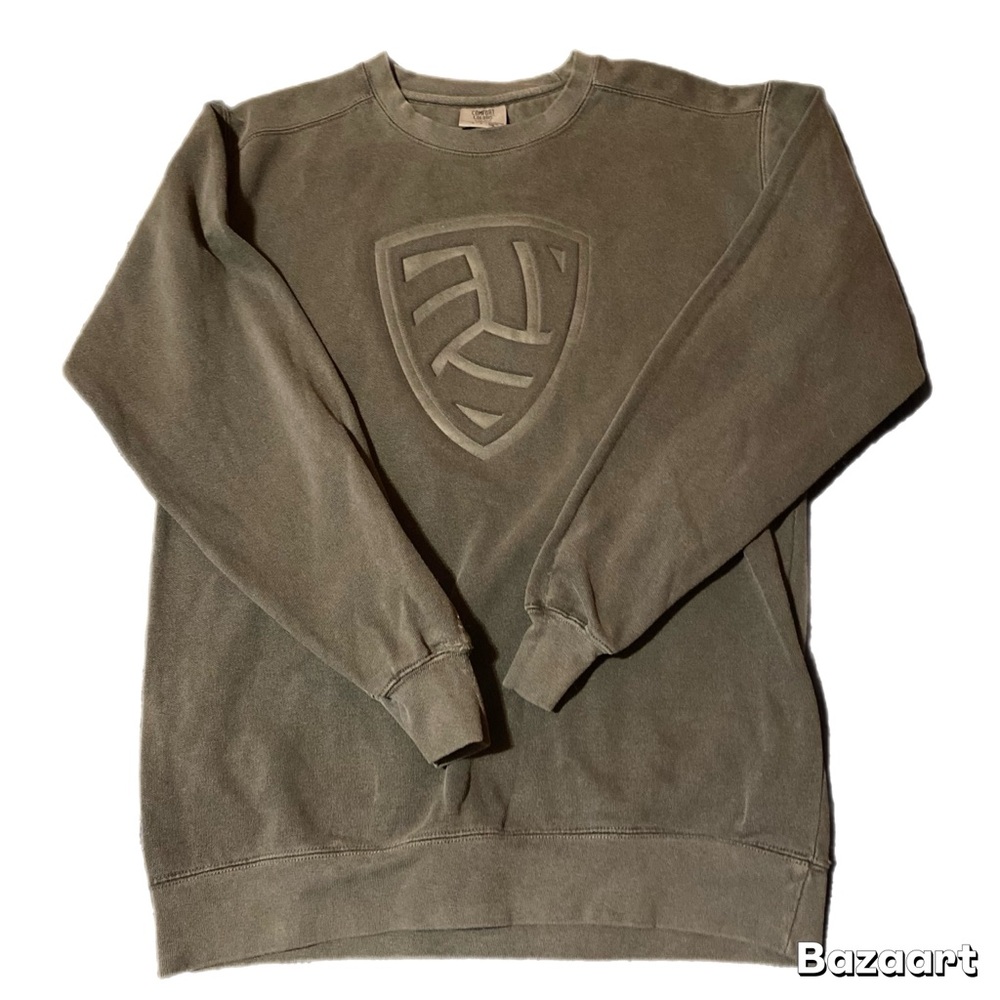 Comfort Colors Men's Grey Crewneck Sweater Size Small